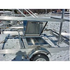 Trailex, Aluminum Box For Paddles & Life Jackets (67 1/2" L X 22" W X 11" D) For UT-1000-6-04, UT-1000-8-04 Only