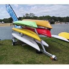 Trailex Aluminum Trailer, Carrier For 6 Kayaks Or Paddle Boards